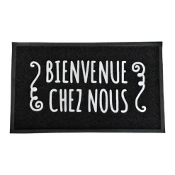 Sale Tapis 45x75cm noir bienvenue