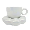 Outlet KITCHEN COLLECTION Tasse et coupelle nuage irrise