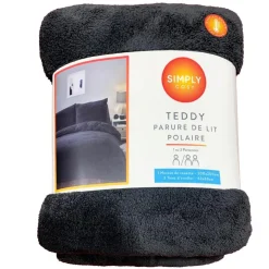 Sale SIMPLY COSY Teddy 200x200 anthracite