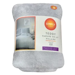 Best SIMPLY COSY Teddy 240x220 argent