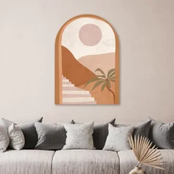 Hot Toile arche palmier