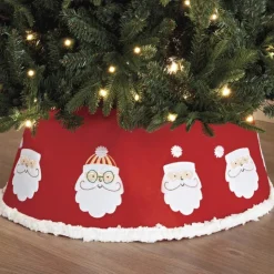 Online Tour de sapin feutrine rouge pai