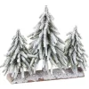 Best Trio de sapins enneiges 27cm