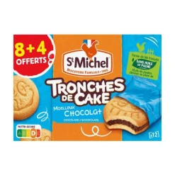 Clearance ST MICHEL Tronche de cake 8+4 offets 360g