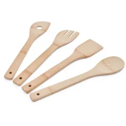 THE ORGANIZED KITCHEN Ustensile de cuisine x4 bambou