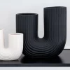 JAPANDI Vase forme u noir
