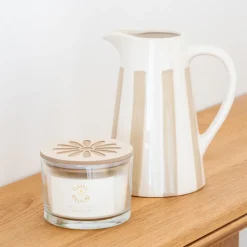 Best NATURAL HOME Vase pichet rayures