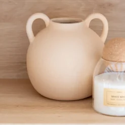 Discount NATURAL HOME Vase rond avec anses