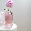 PURE HARMONY Vase strie base transparent