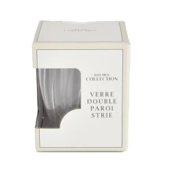 Sale KITCHEN COLLECTION Verre double paroi strie