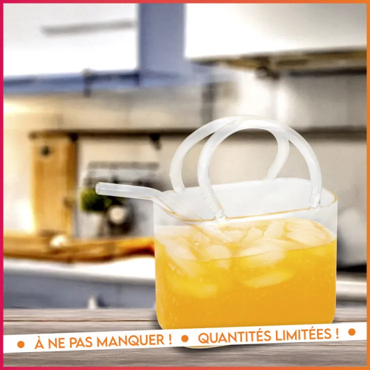 Discount KITCHEN COLLECTION Verre en forme de sac a main