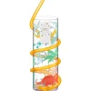 Hot SIMPLY KIDS Verre+paille animaux verte