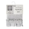 Outlet HOME COLLECTION Vitrage poupette 2x60x120 gris