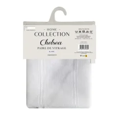 Discount HOME COLLECTION Vitrage x2 chelsea 60x160cm