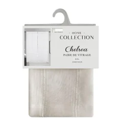 New HOME COLLECTION Vitrage x2 chelsea 60x120cm ecru