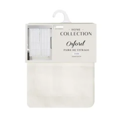 HOME COLLECTION Vitrage x2 oxford 60x120cm