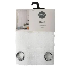 Clearance HOME COLLECTION Voile oeillets raye tufte