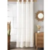 Best HOME COLLECTION Voile type leaf ecru