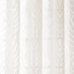 Best HOME COLLECTION Voile type leaf ecru